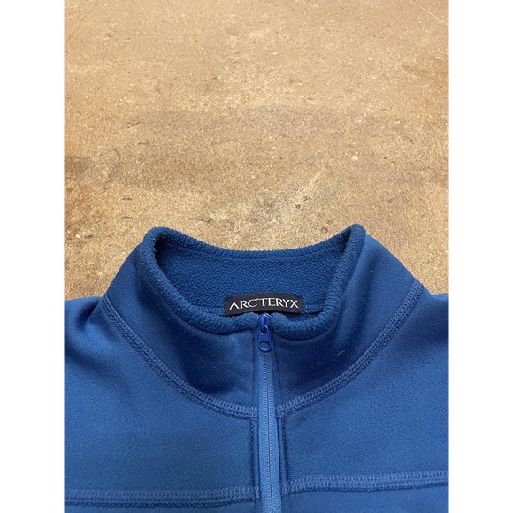 VTG Arc'teryx Sweatshirt Mens Large Blue 1/4 Zip Polartec Fleece Pullover Hiking - Picture 5 of 16